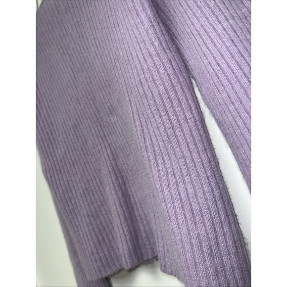 Vintage Cardigan Womens Large Lavender Lambswool Angora Rabbit Coquette Soft - Picture 8 of 12